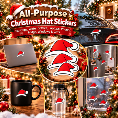 Christmas Santa Hat Car Decals