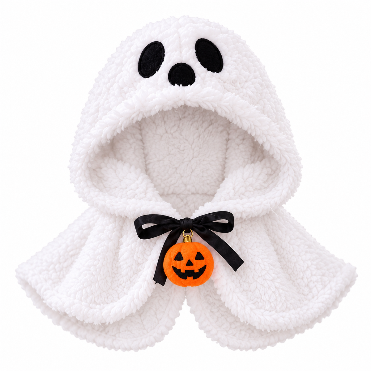 Cozy Ghost Pet Cape — Cute Halloween Costume for Cats & Small Pets