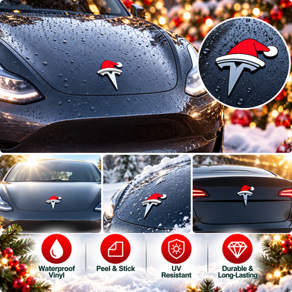Christmas Santa Hat Car Decals