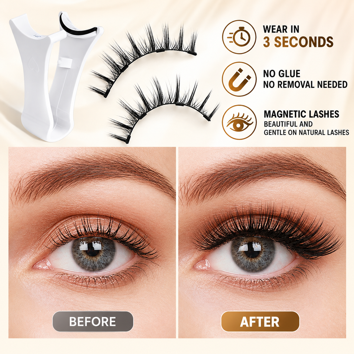 3D Magnetic Eyelashes Kit