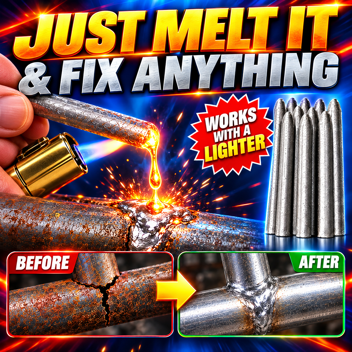 Low-Temperature Metal Repair Rods | DIY Small Repairs